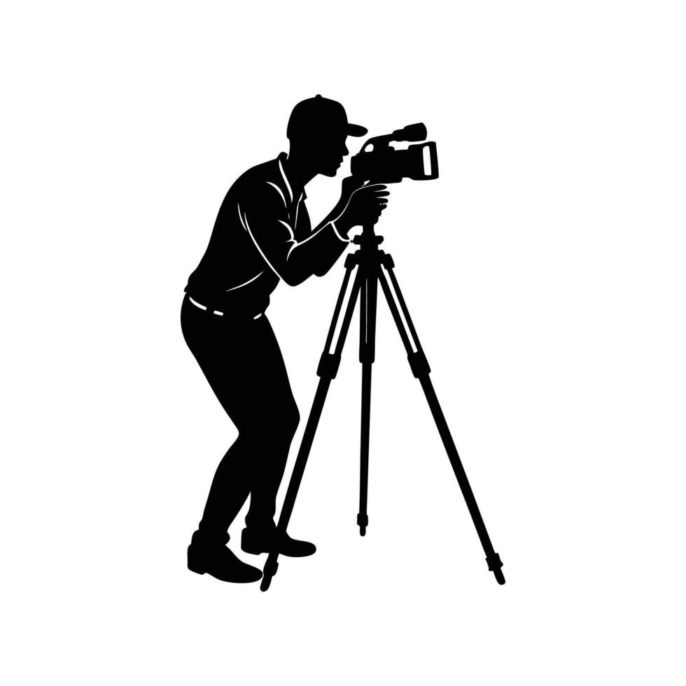 world photography day element silhouette of man vector