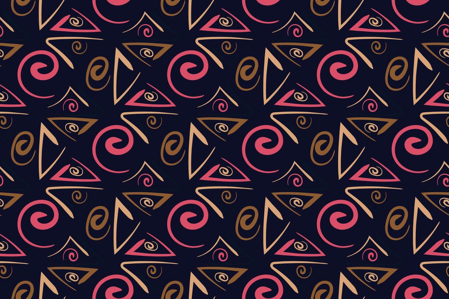 African clash seamless pattern in ethnic tribal style. Can be printed and used as wrapping paper, wallpaper, textile, fabric, apparel, etc. vector