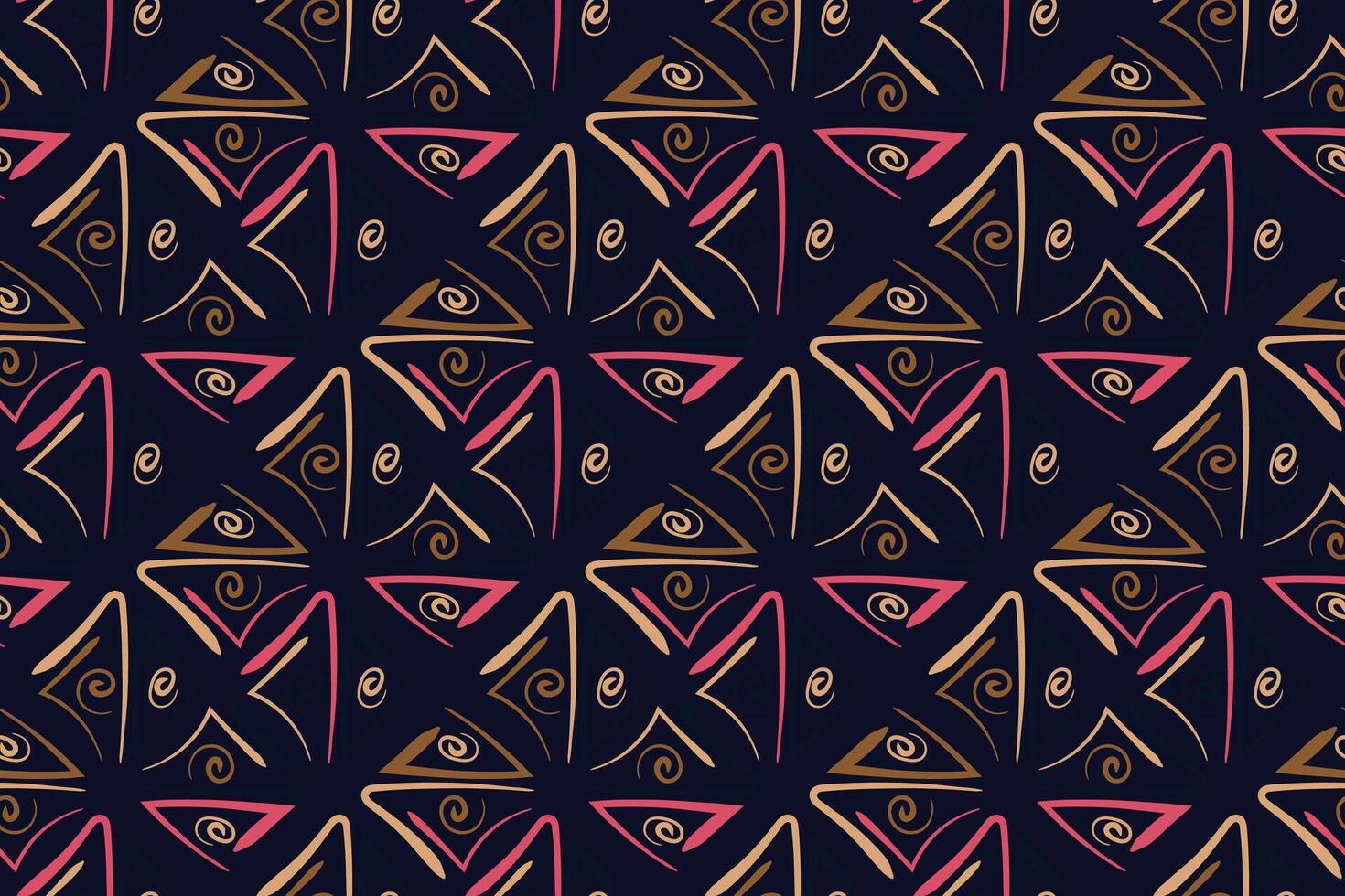 African clash seamless pattern in ethnic tribal style. Can be printed and used as wrapping paper, wallpaper, textile, fabric, apparel, etc. vector