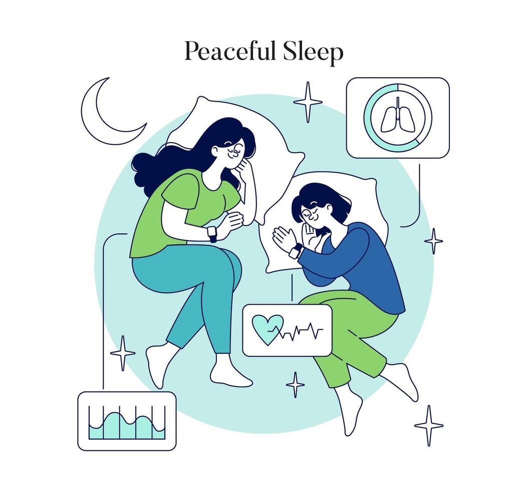 Biohacking. Flat Illustration vector