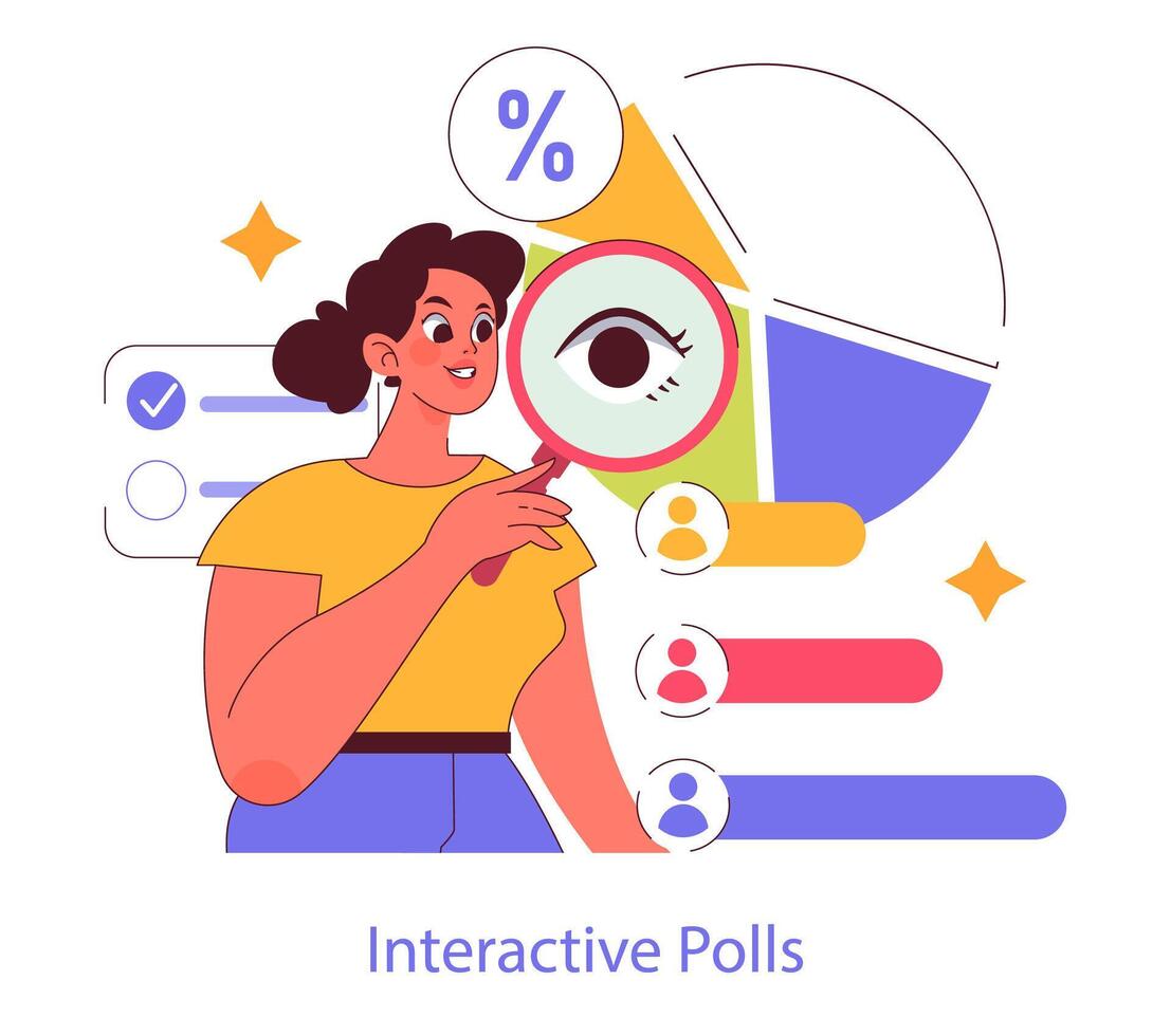 Digital Strategy. Flat Illustration vector
