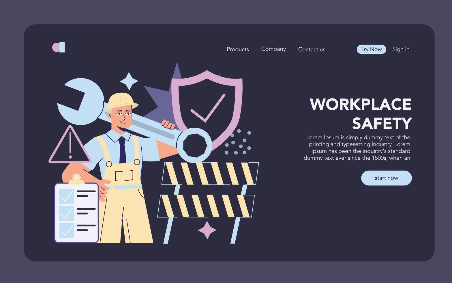 Labor Day. Flat Illustration vector