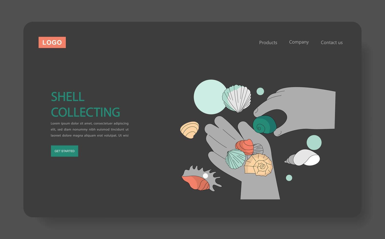 Summer Activities. Flat Illustration vector