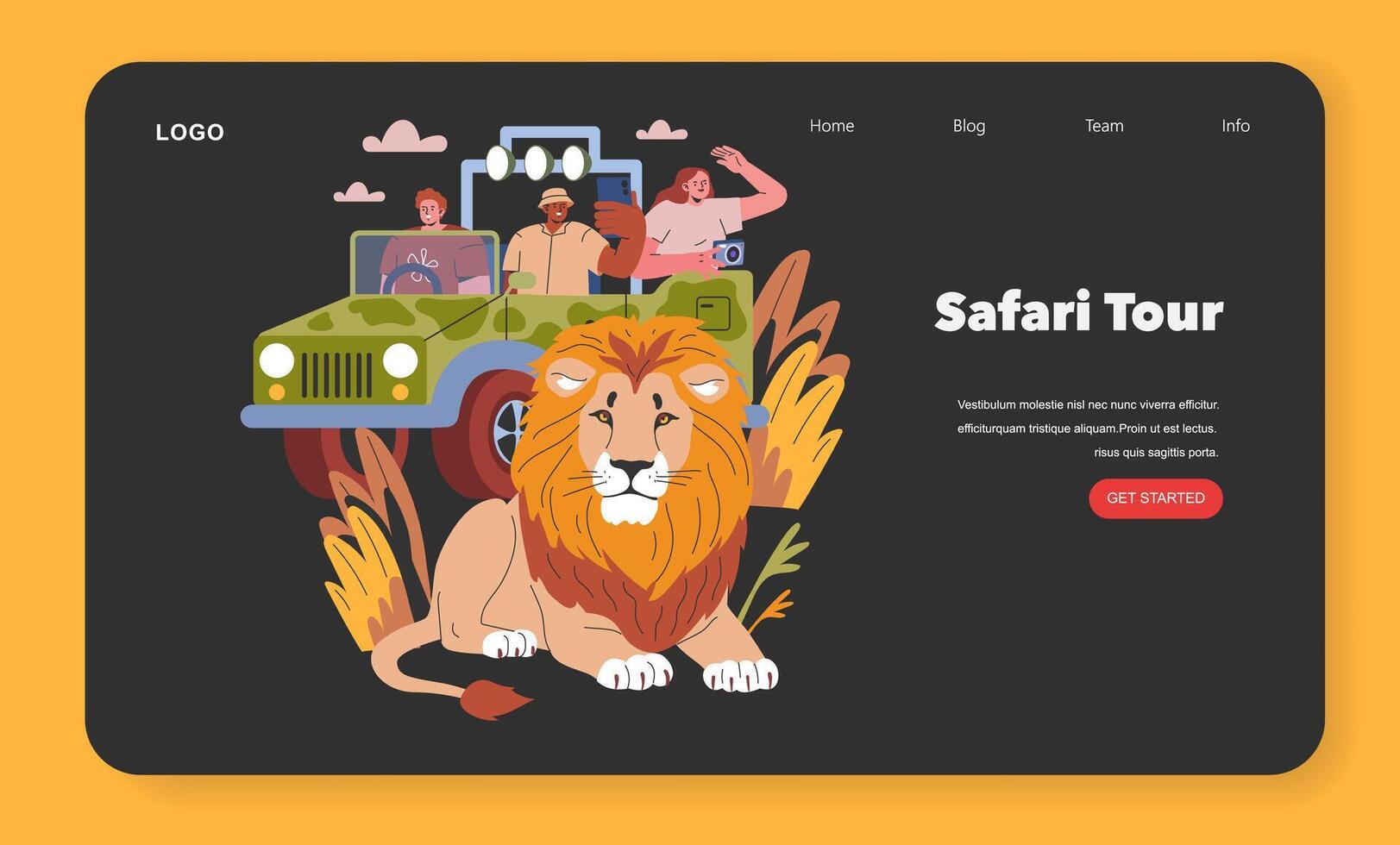 Vacation. Flat Illustration vector