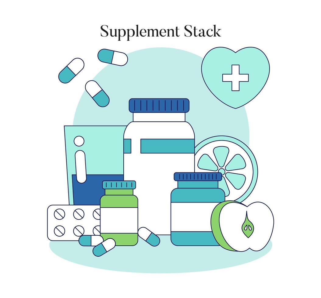 Biohacking. Flat Illustration vector