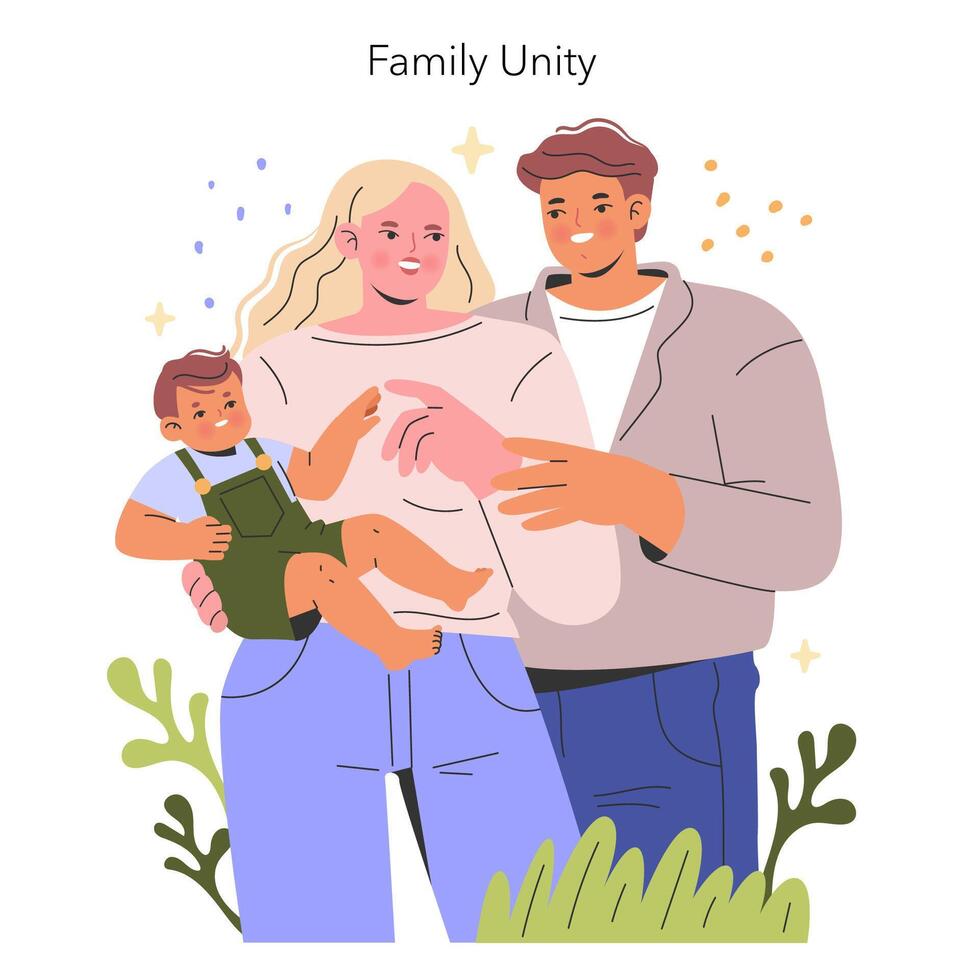 Housewife. Flat Illustration vector