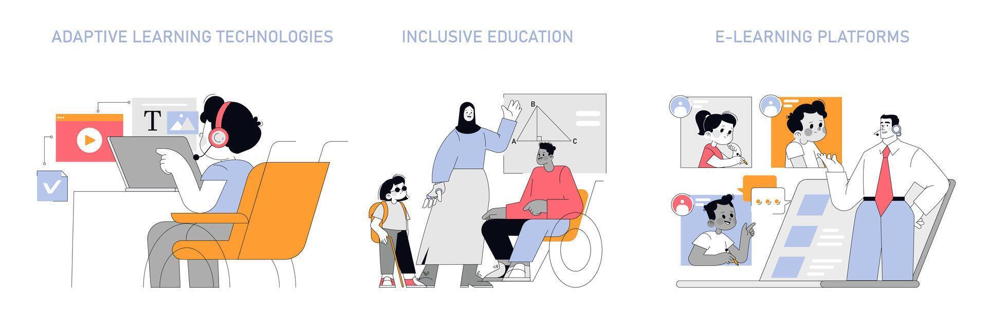 education. Flat Illustration vector