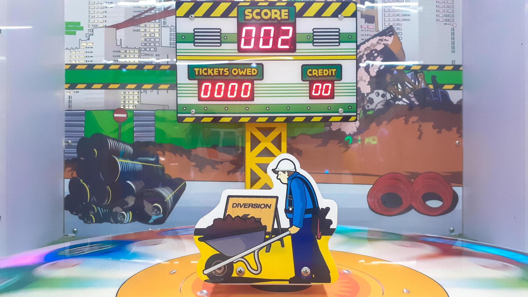 Cartoon characters in children's play area photo