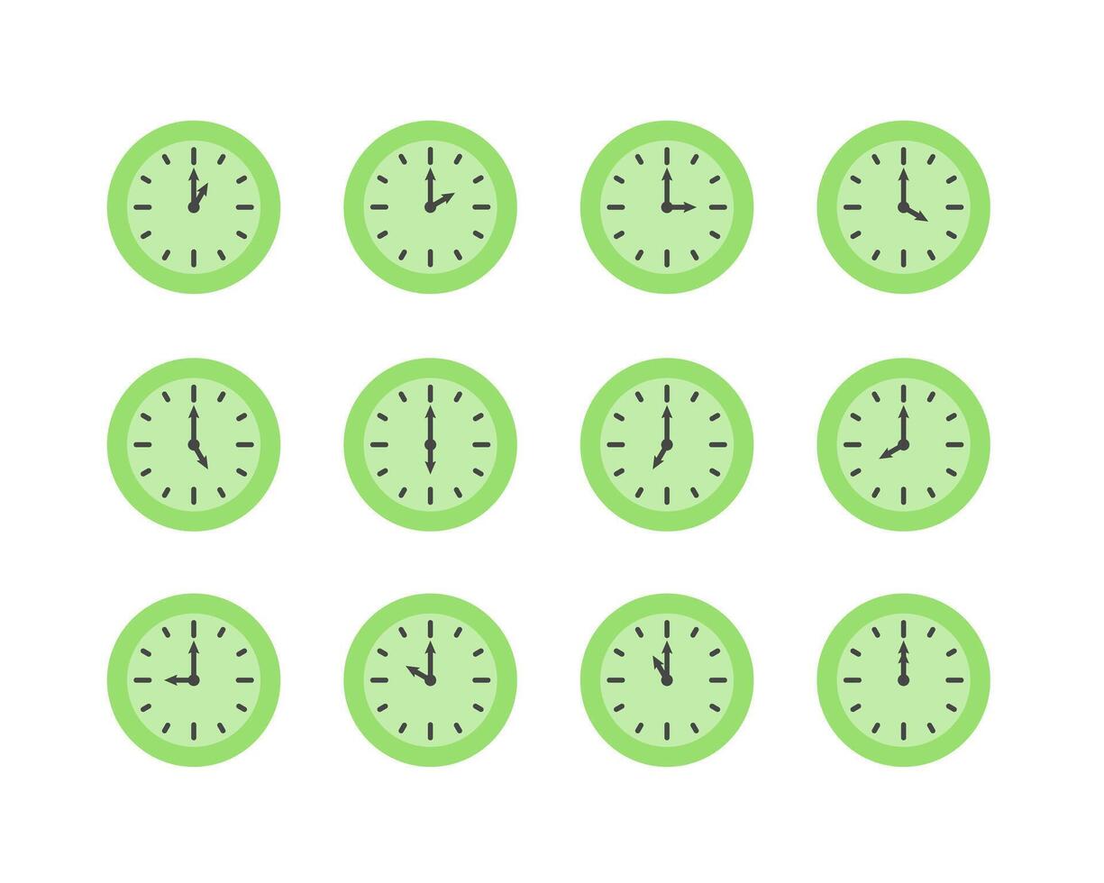 Summer clock icon design with lime. Collection of fruit icons of time. vector