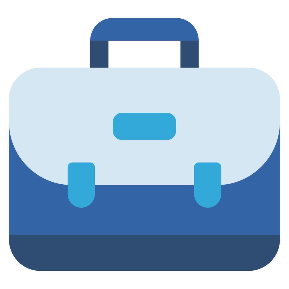 Briefcase icon flat style vector