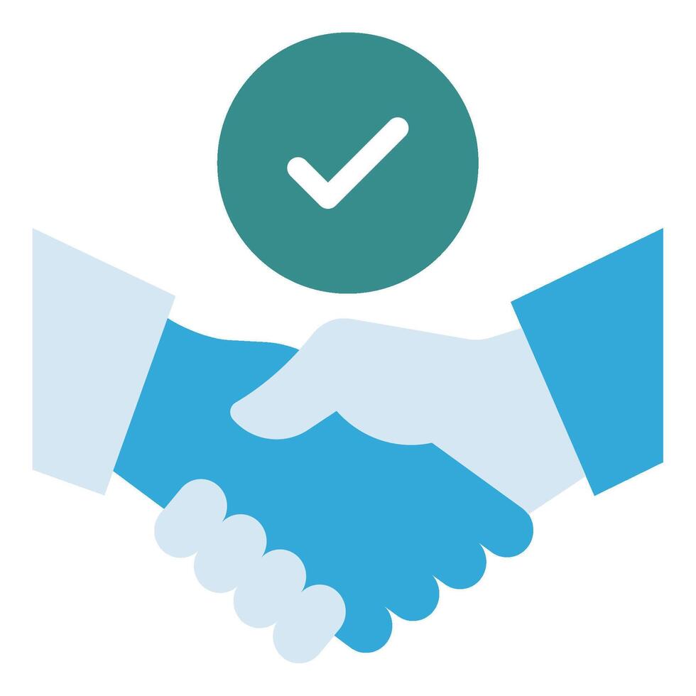 Partnership icon flat style vector