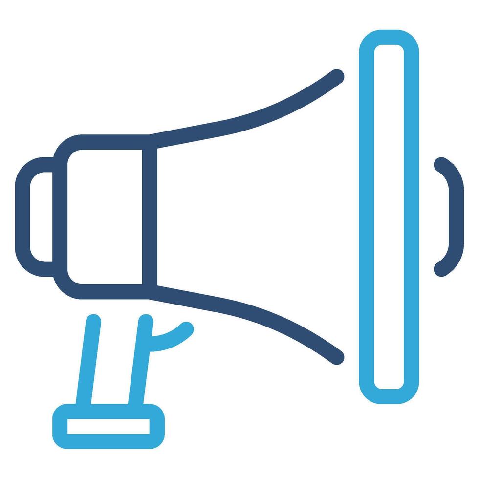 Marketing icon outline color style vector