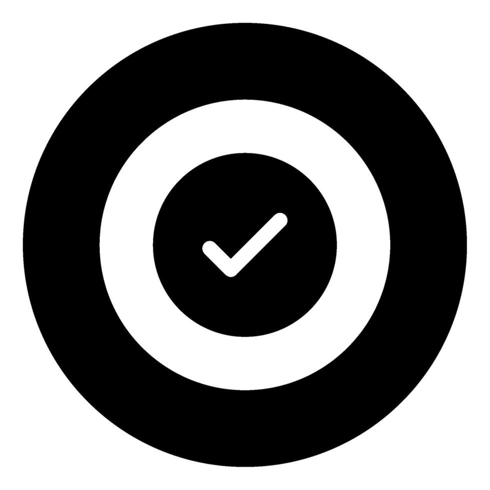 Success icon glyph style vector
