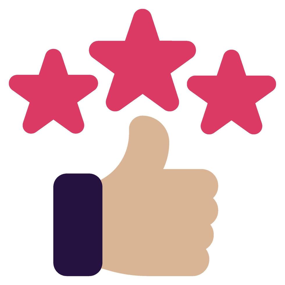 Reviews icon flat style vector