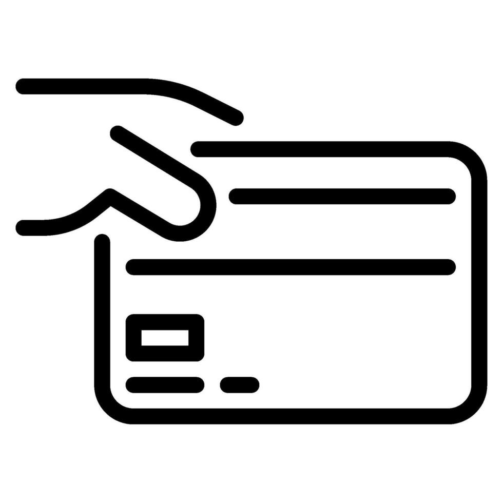 Payment icon outline style vector