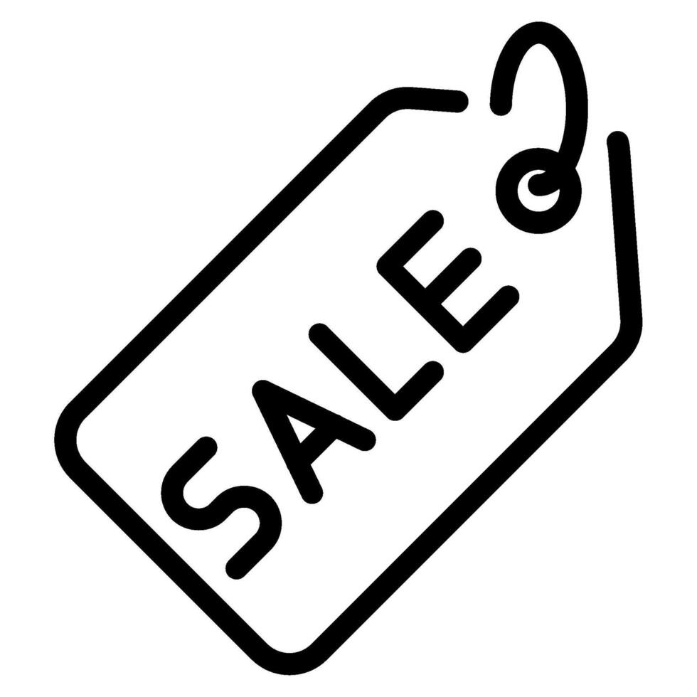 Sale icon outline style vector