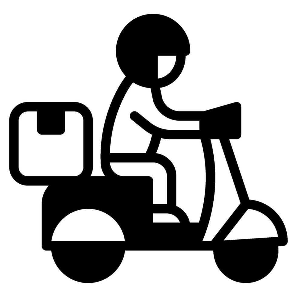 Delivery icon glyph style vector