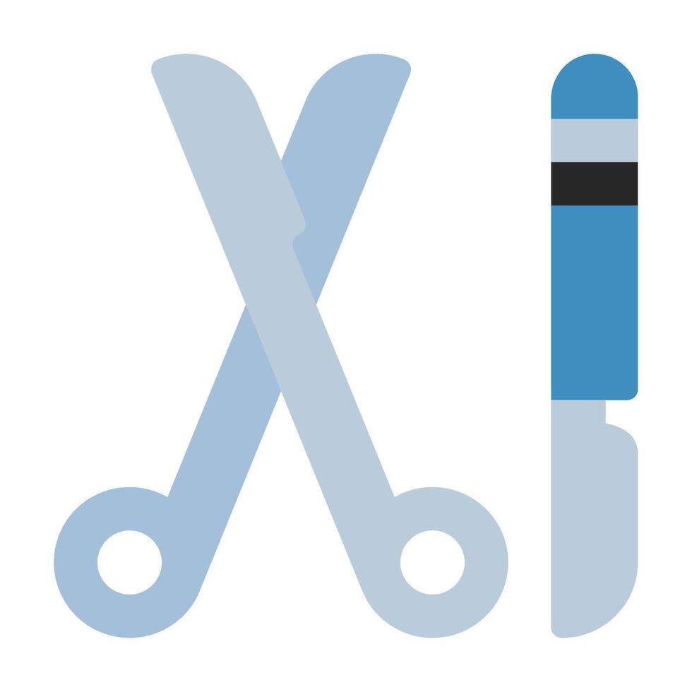 Scalpel icon flat style vector