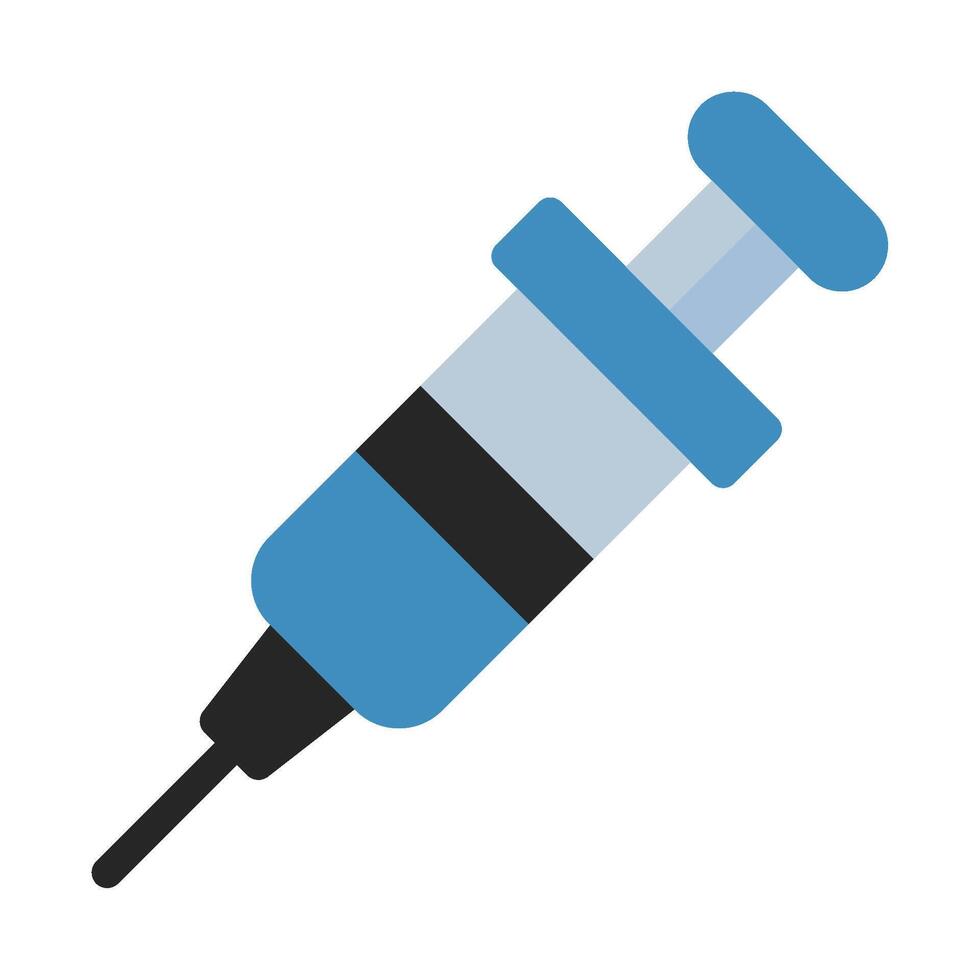 Syringe icon flat style vector