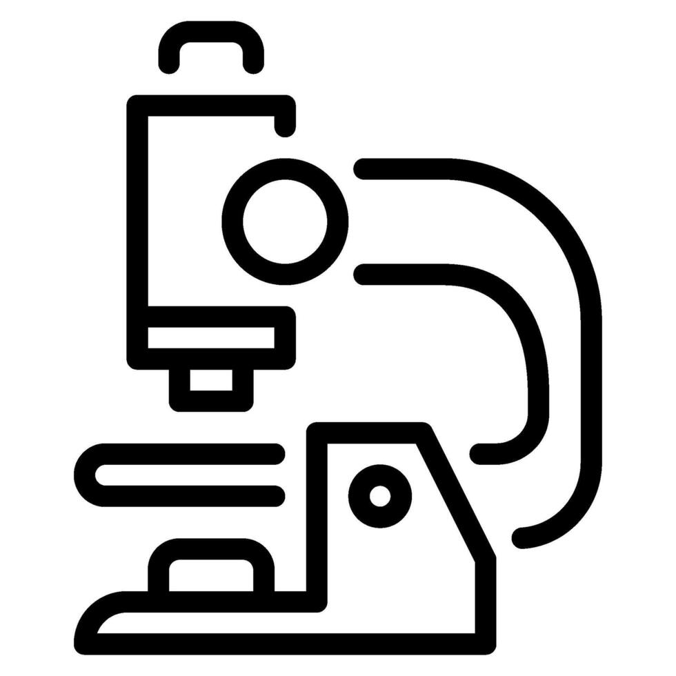 Microscope icon outline style vector