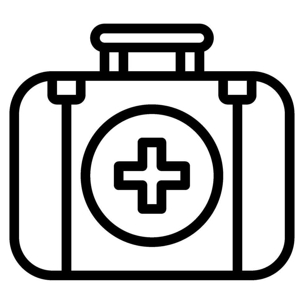 Frist Aid icon outline style vector
