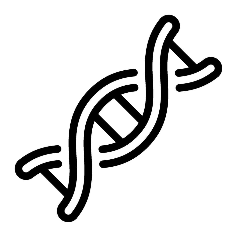 DNA icon outline style vector