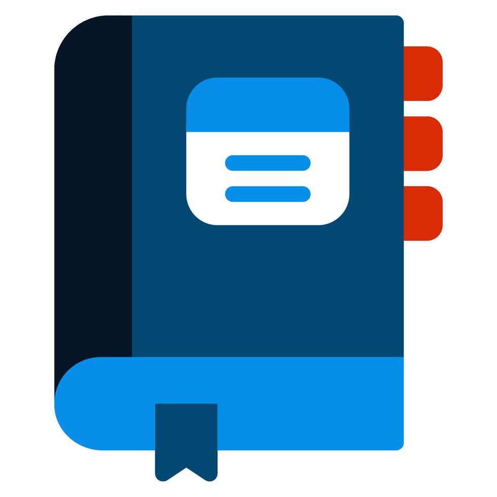 Dictionary Icon flat style vector