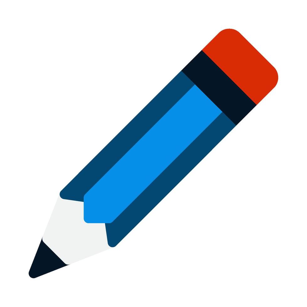 Pencil Icon flat style vector