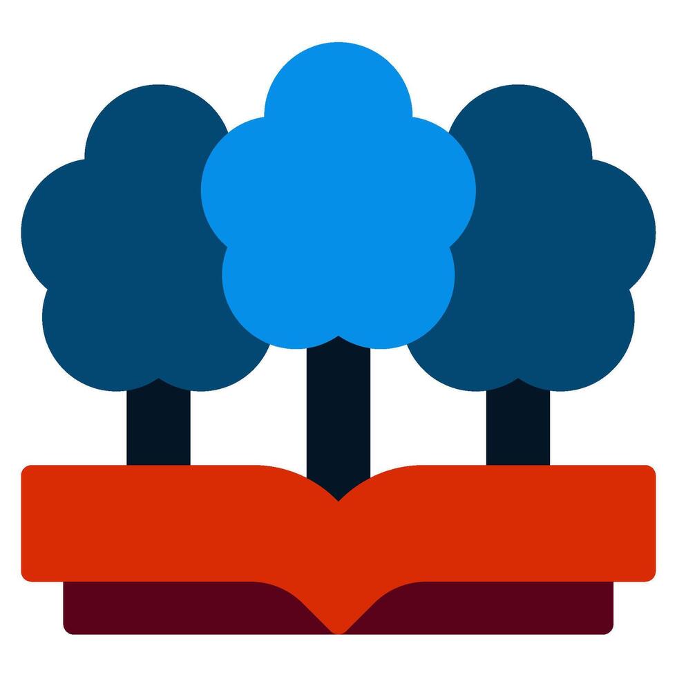 Learning Tree Icon flat style vector