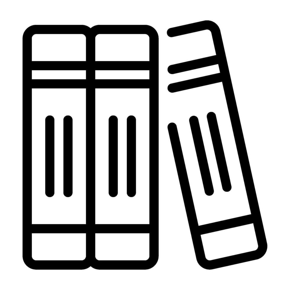 Library icon outline style vector