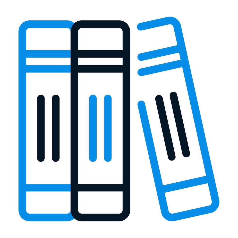 Library icon outline color style vector