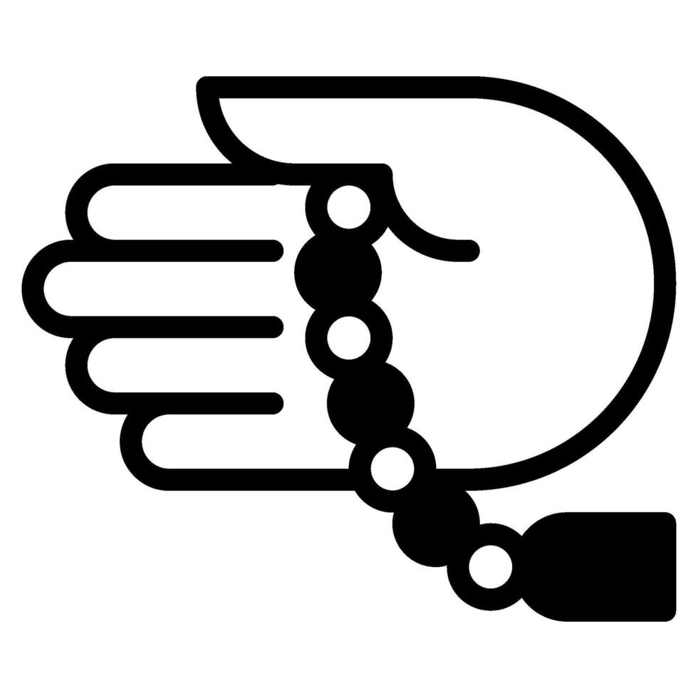 Zikir icon glyph style vector
