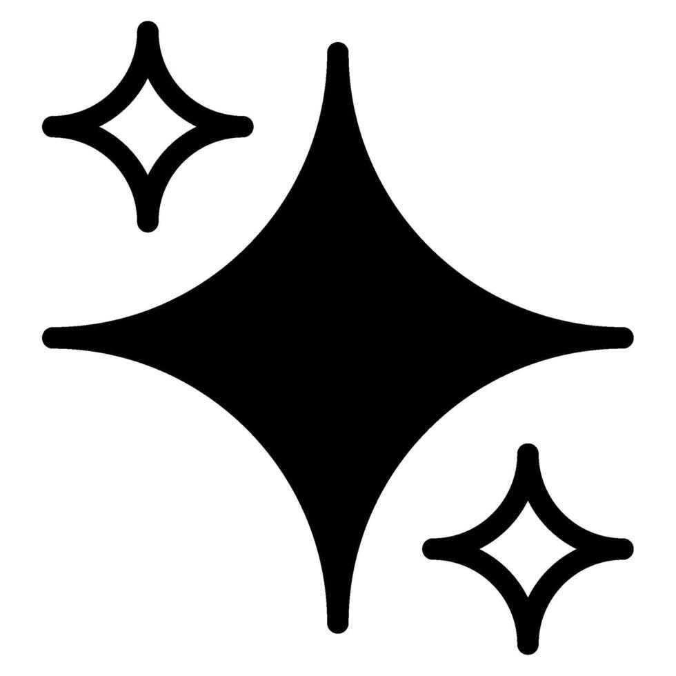 Star icon glyph style vector