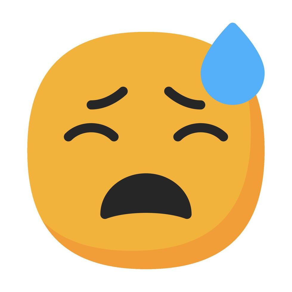 Nervous icon flat style vector