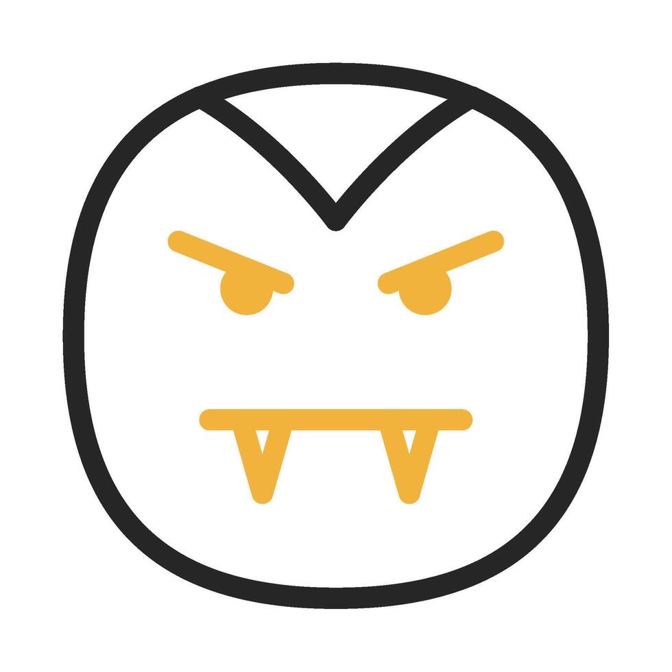 Vampire icon outline color style vector