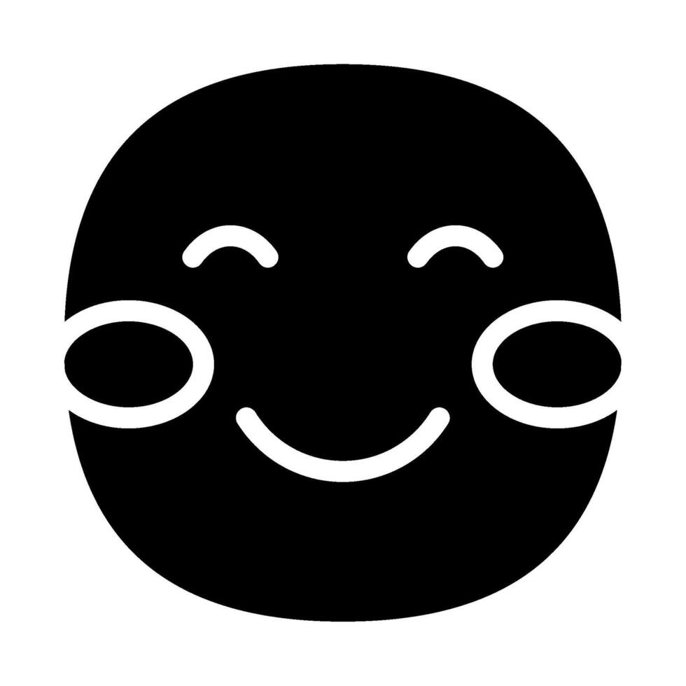 Blush icon glyph style vector