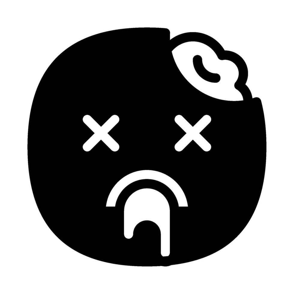 Zombie icon glyph style vector