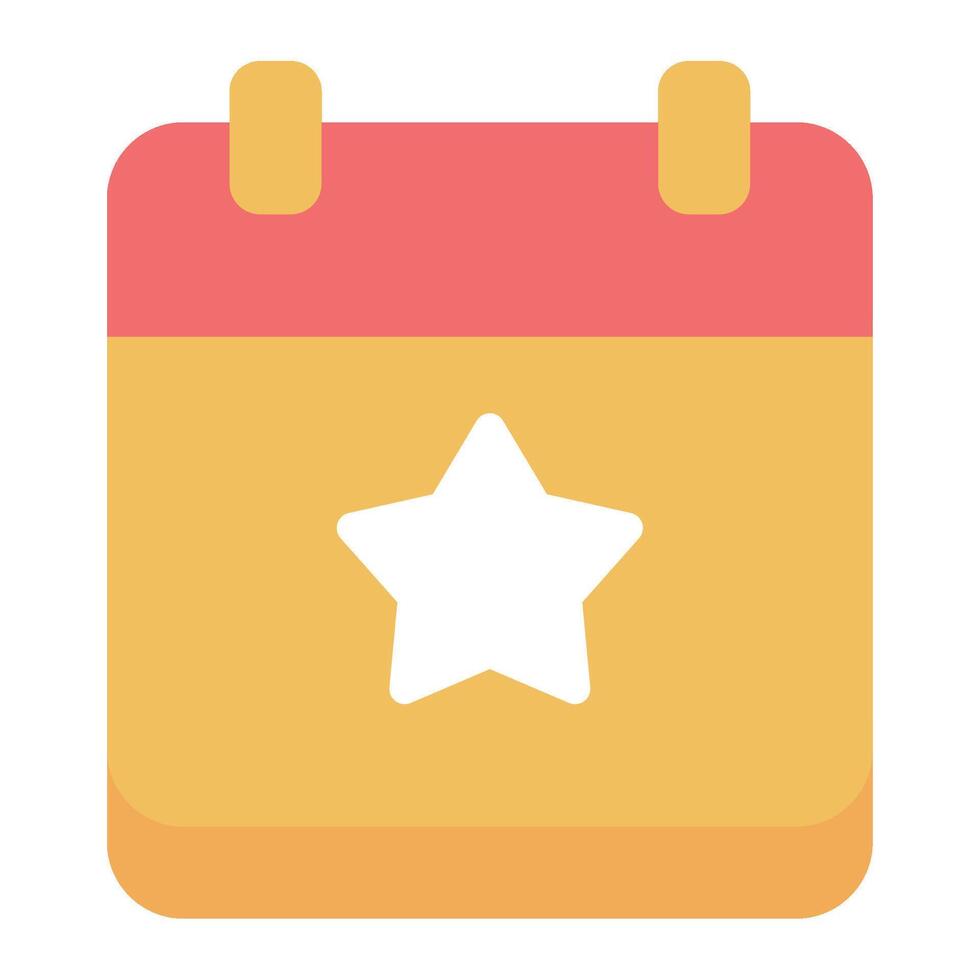 Event icon flat style vector