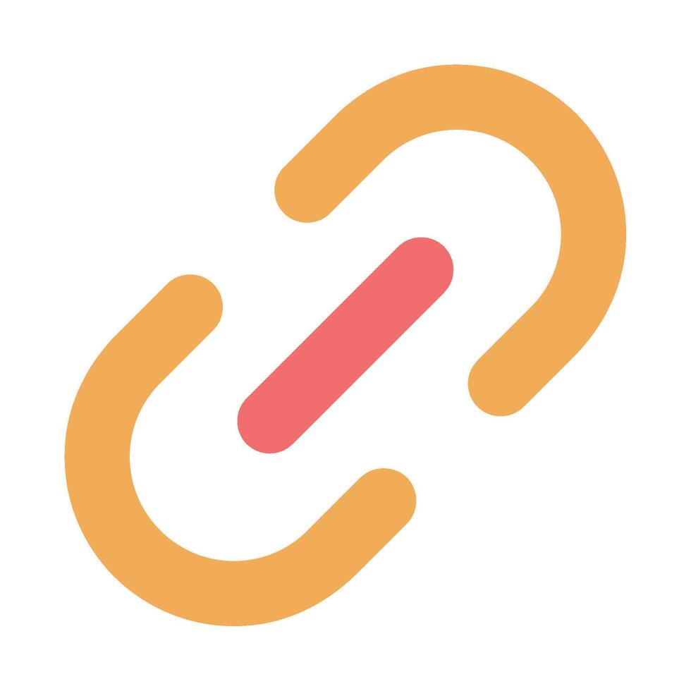 Link icon flat style vector