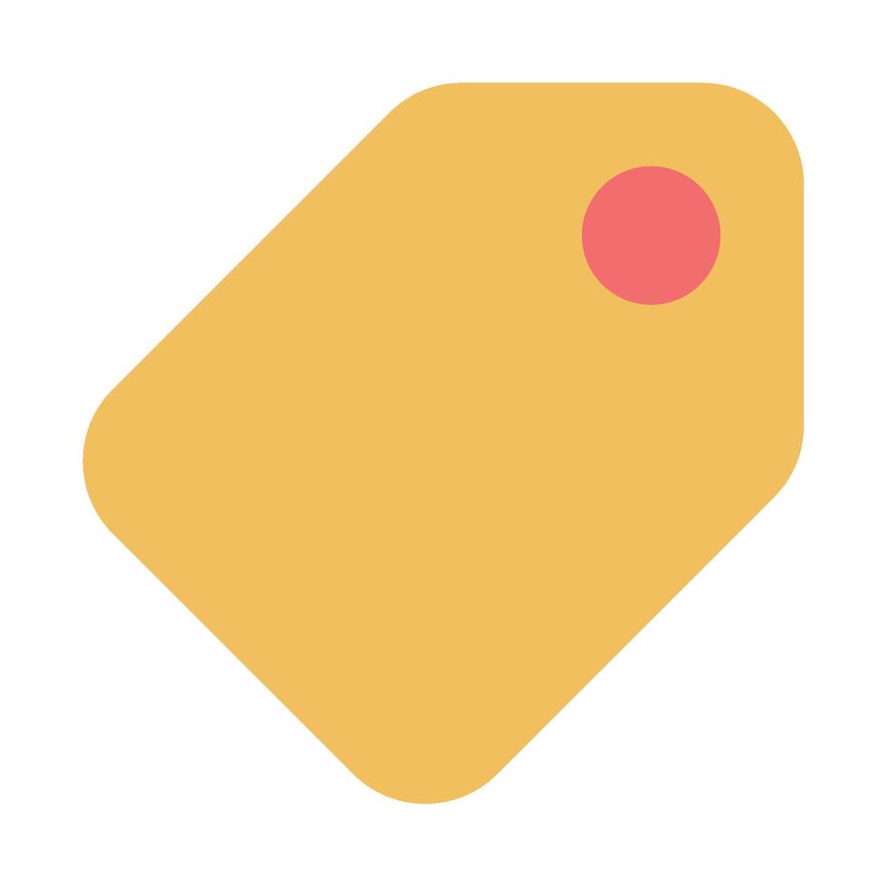 Tag icon flat style vector