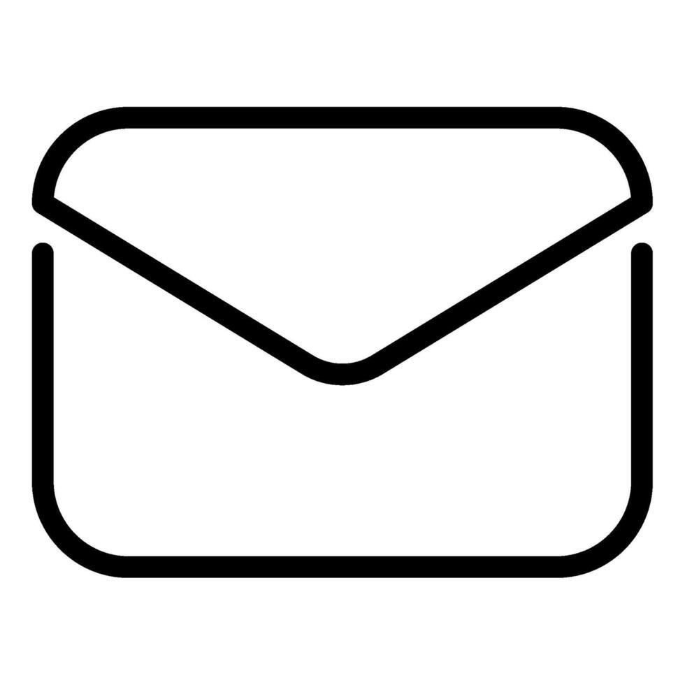 Message icon outline style vector