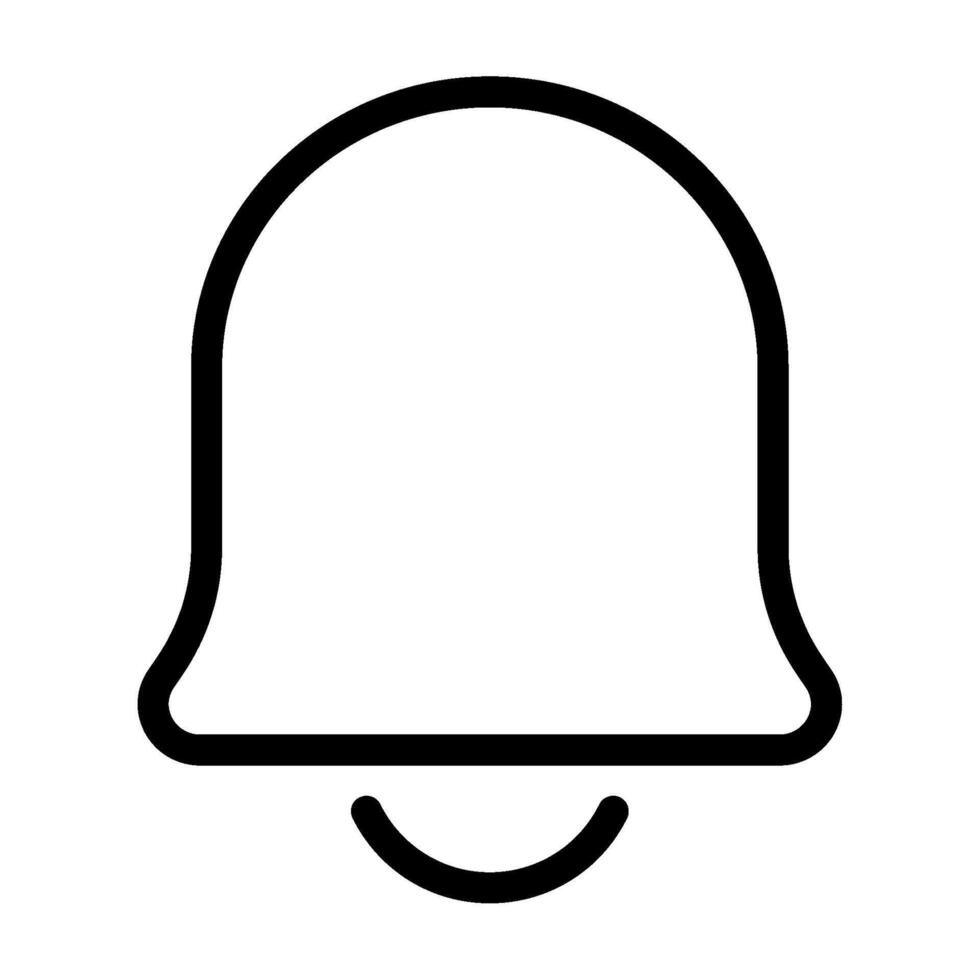 Notification icon outline style vector