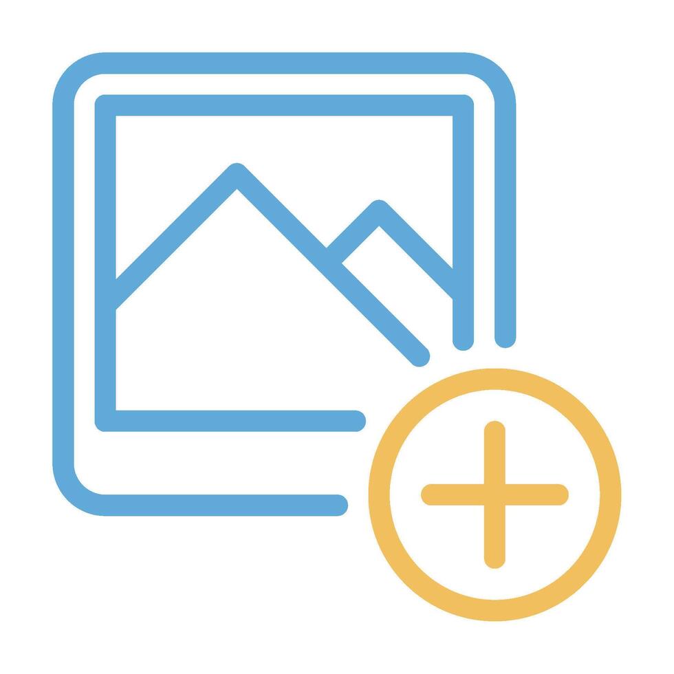 Post icon outline color style vector