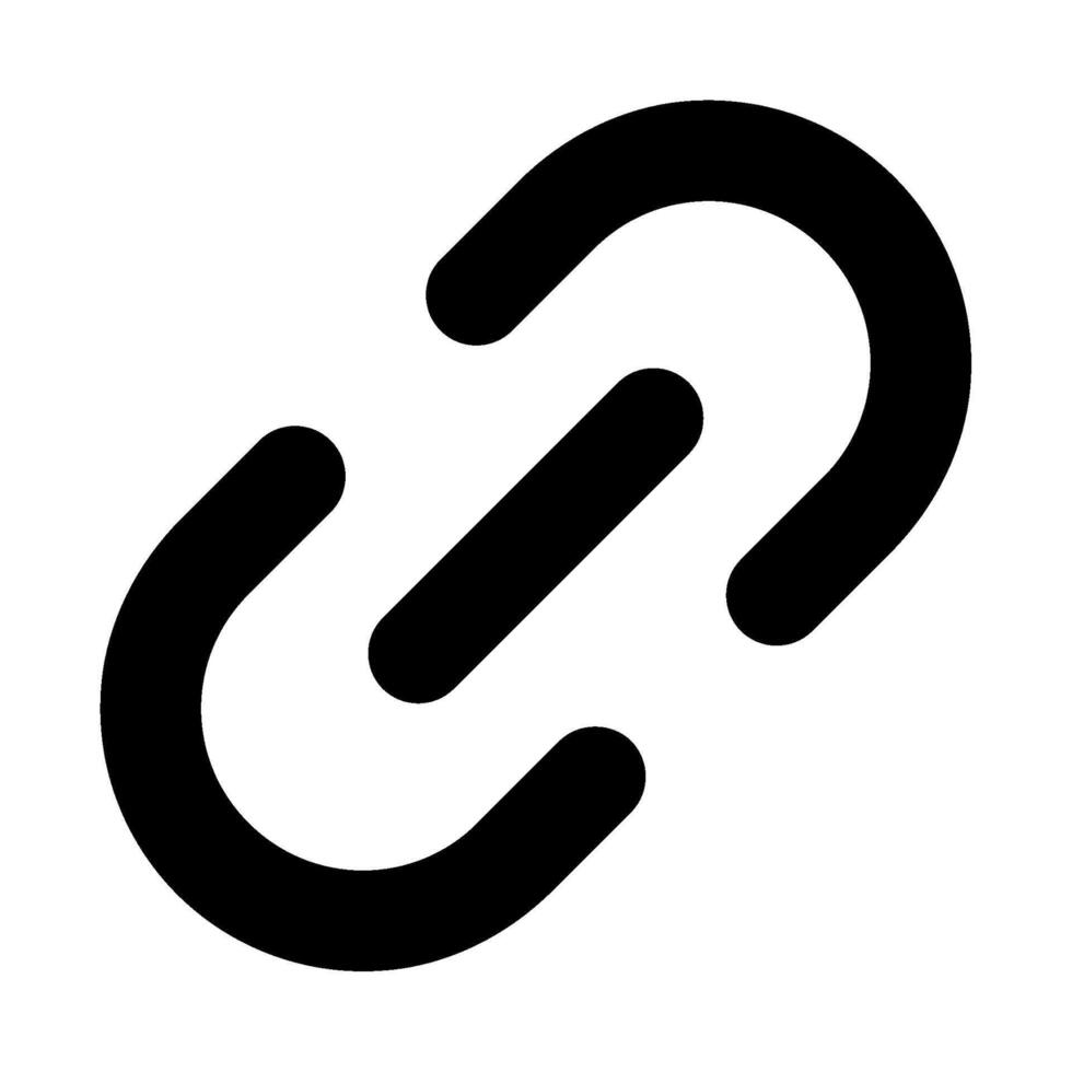 Link icon glyph style vector