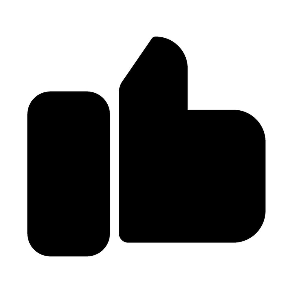 Like icon glyph style vector