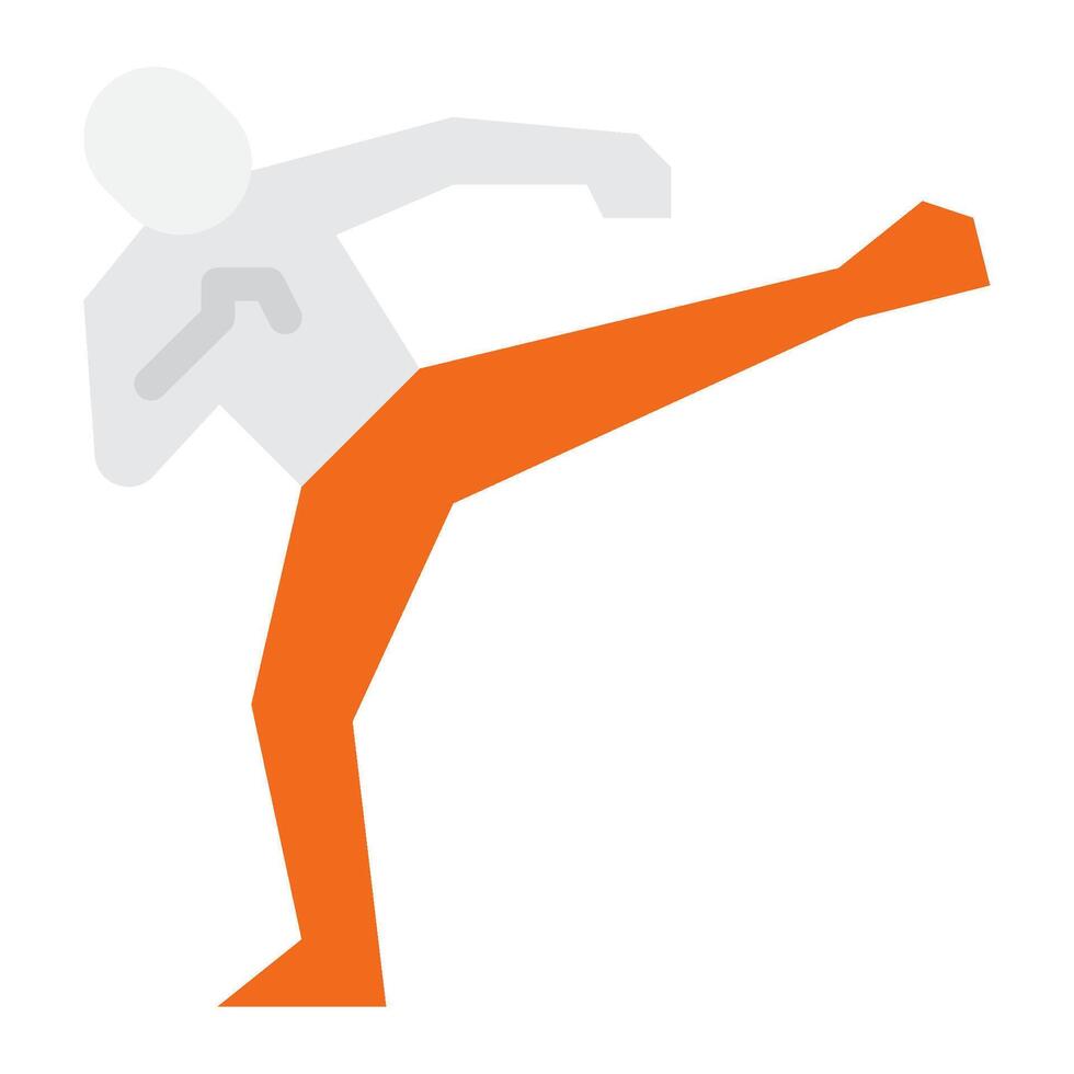 Martial Art icon flat style vector