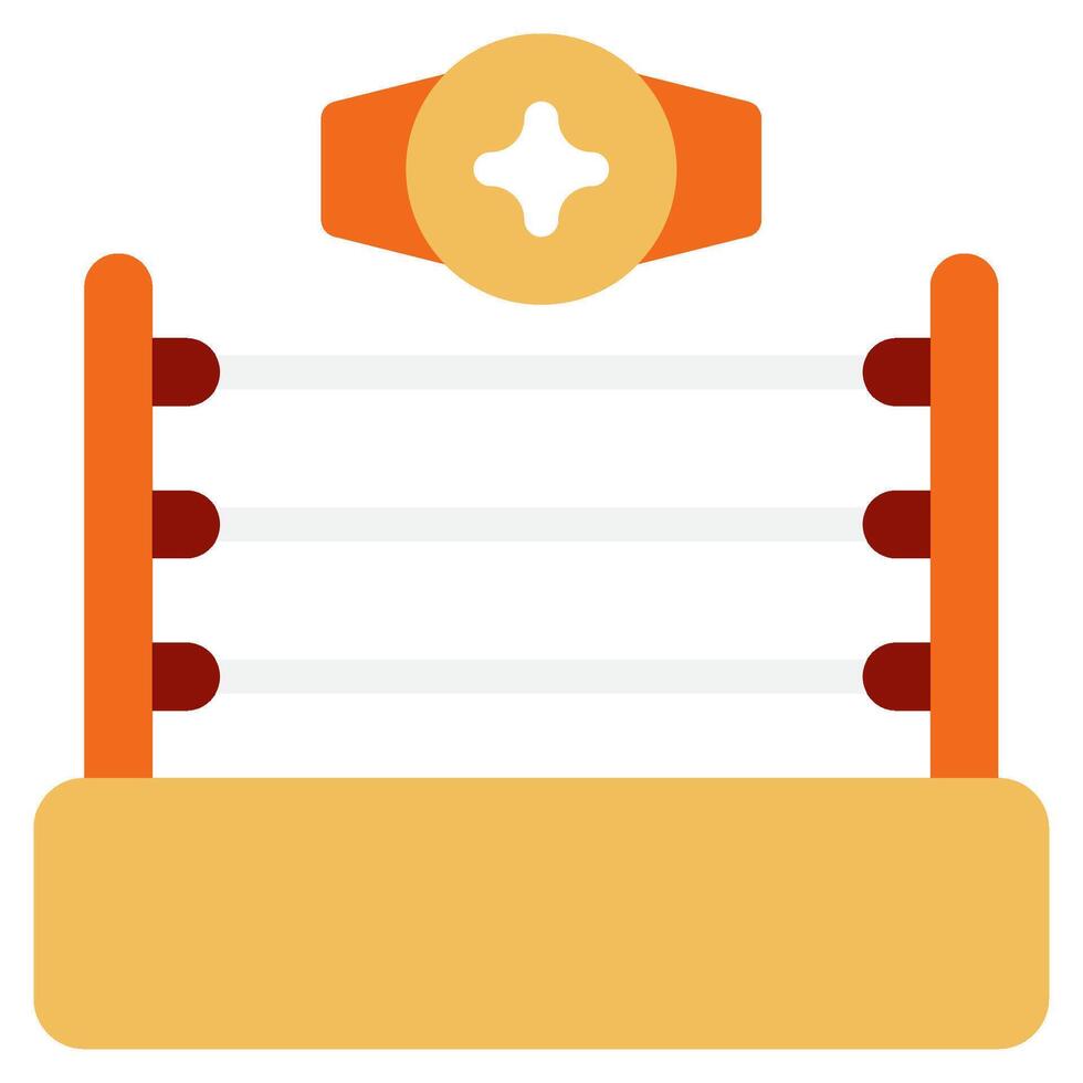 Wrestling icon flat style vector