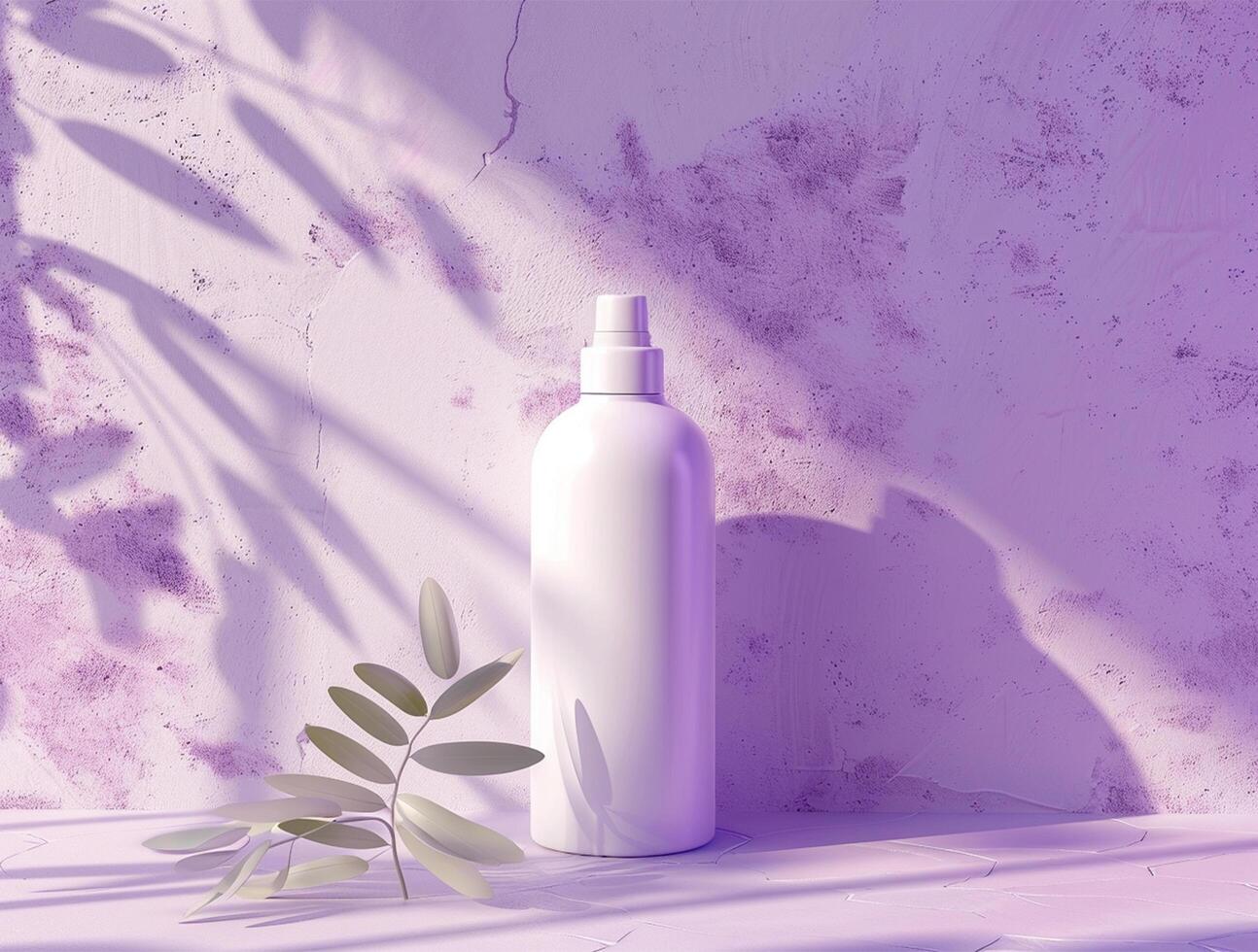 blank white cosmetic bottle luxury background for mockup photo