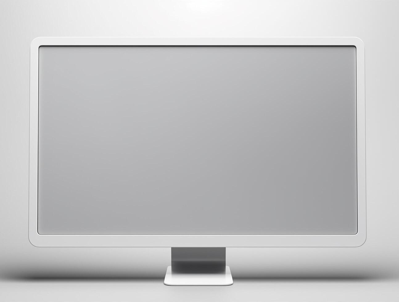 Blank computer display with luxury background for mockup generate photo
