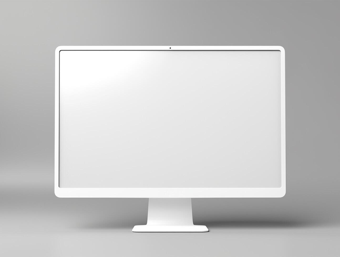 Blank computer display with luxury background for mockup generate photo